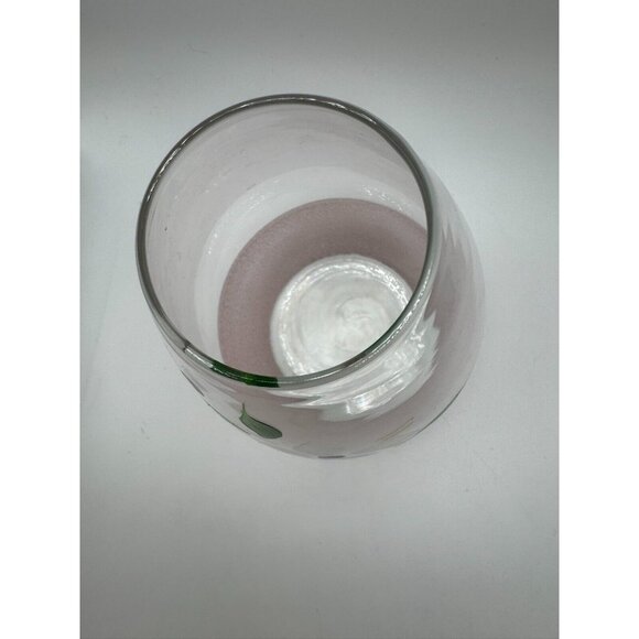 Vintage Bartlett Collins Frosted Sugared Glass White Flowers Gay Fad Vase - Picture 7 of 10